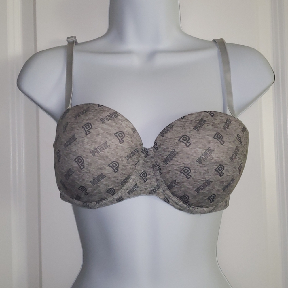 Grey convertible bra